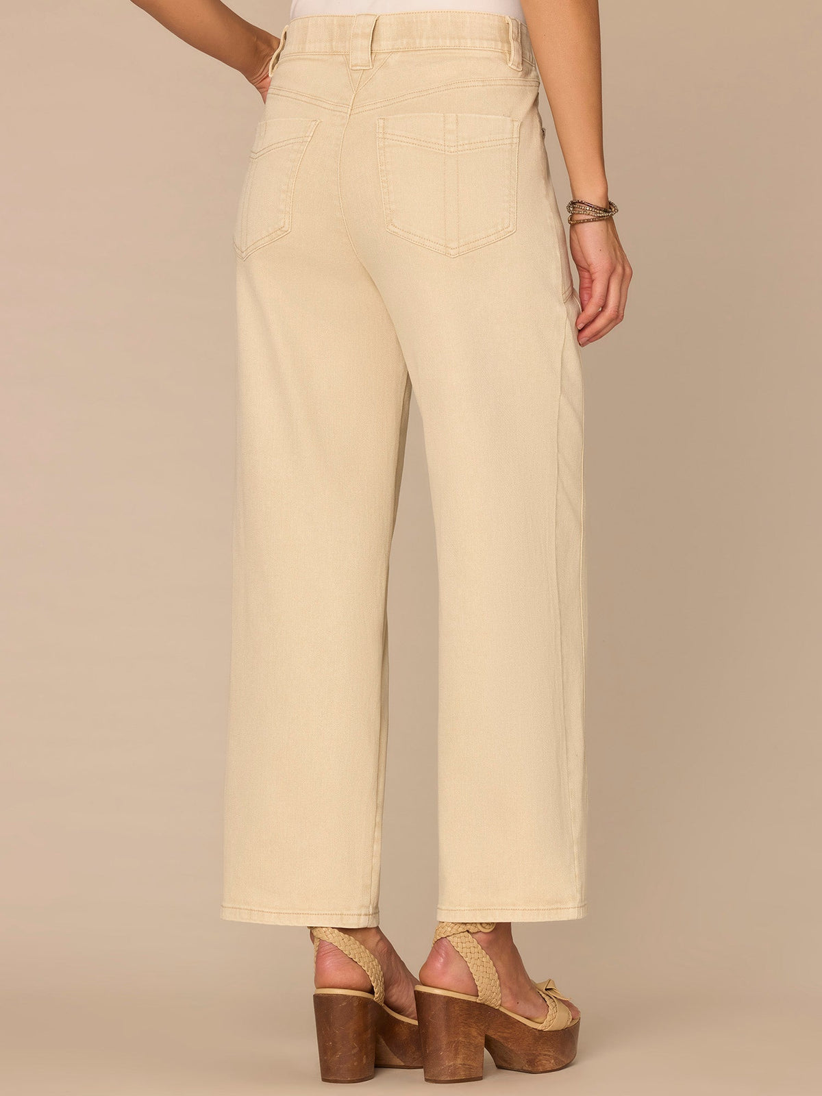 "Ab"solution® Skyrise Relaxed Straight Leg Jeans with Seaming Detail - Washed Dark Walnut|Washed Stone|Washed Marine Green