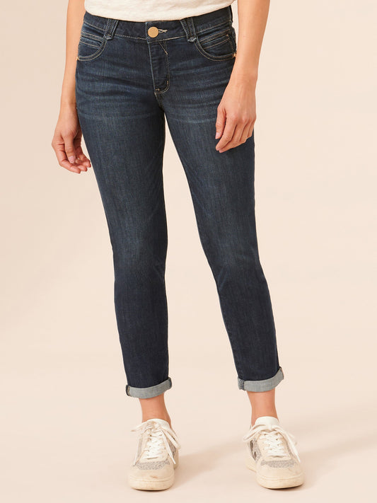"Ab"solution® Ankle Skimmer Indigo Denim Skinny Jeans - Indigo Denim
