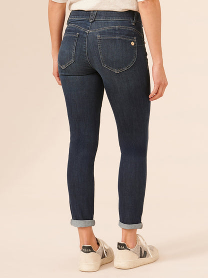 "Ab"solution® Ankle Skimmer Indigo Denim Skinny Jeans - Indigo Denim