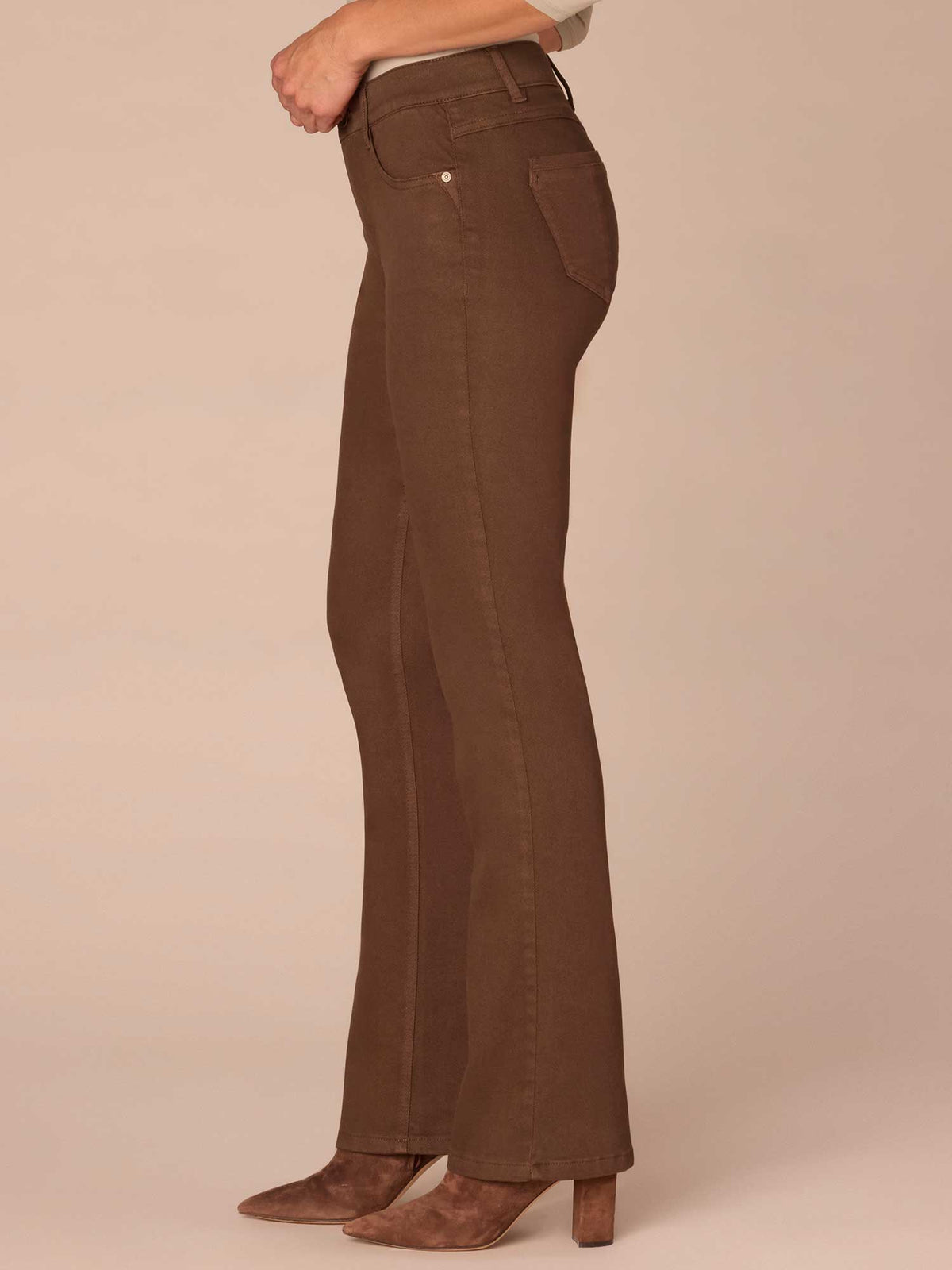 "Ab"solution® Mid-Rise Itty Bitty Boot Tall Pants - Cold Brew