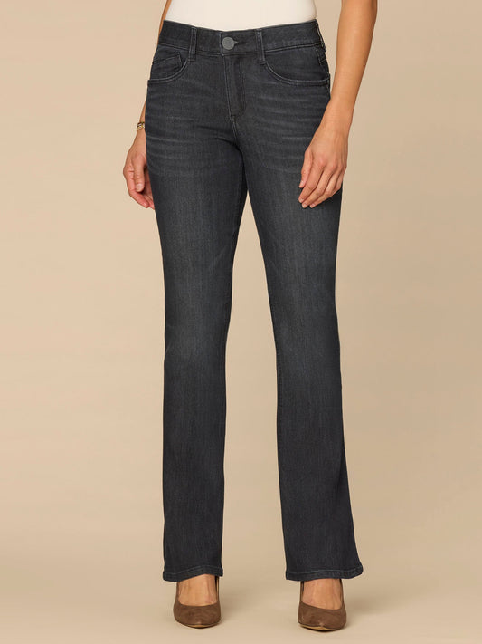 “Ab”solution® Mid-Rise Dark Indigo Artisanal Itty Bitty Boot Jeans - Dark Indigo Artisanal Denim