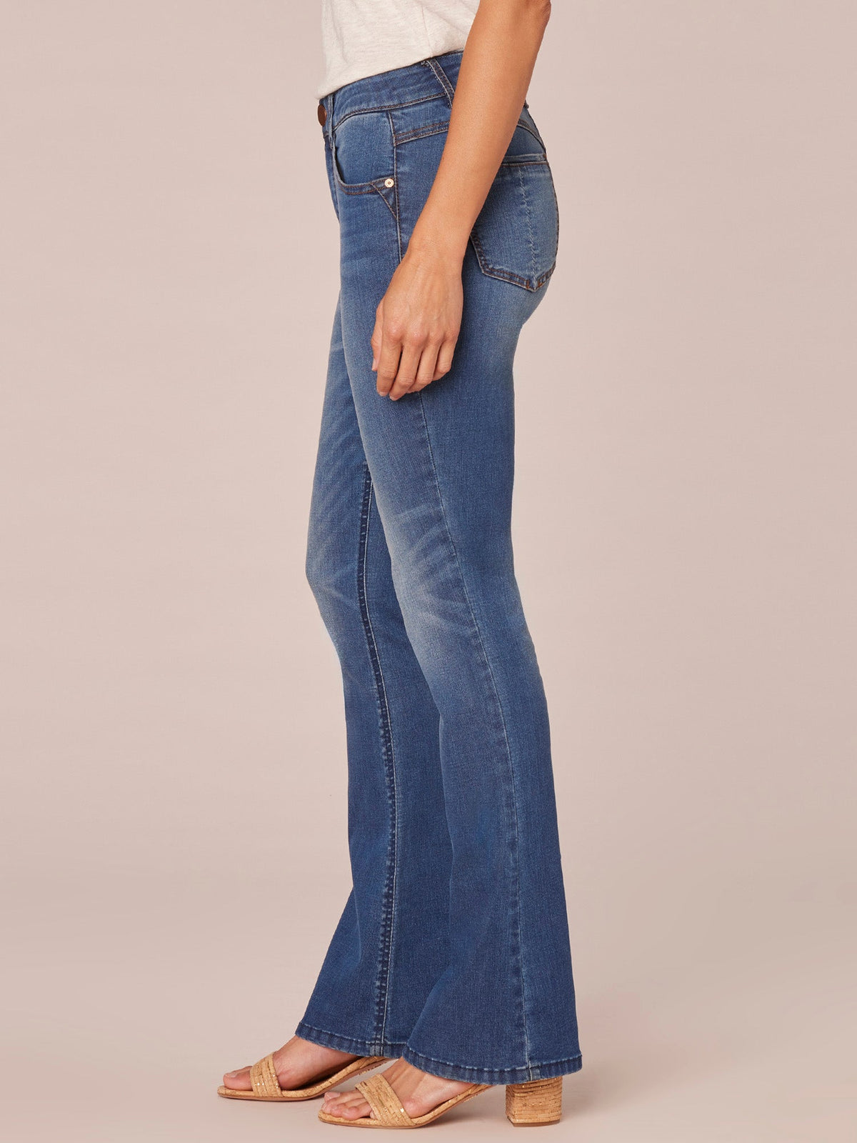 "Ab"solution® Mid-Rise REPREVE® Tall Itty Bitty Boot Jeans - Blue Artisanal Denim