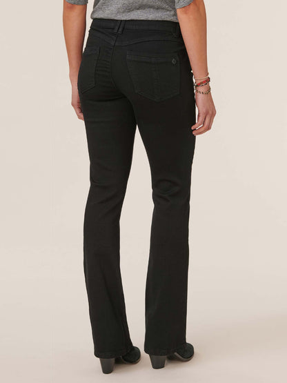 "Ab"solution® Itty Bitty Bootcut Black Jeans - Black Denim