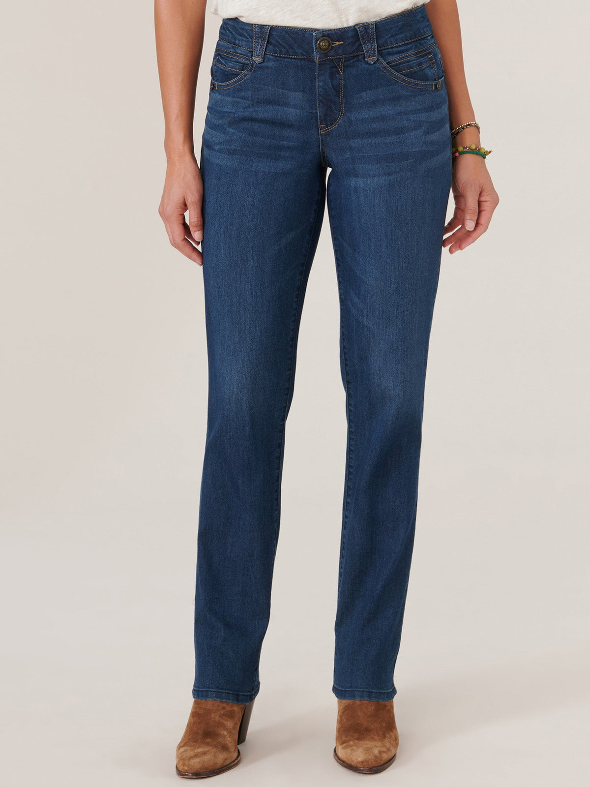 "Ab"solution® Booty Lift Straight Leg Indigo Jeans - Indigo Denim