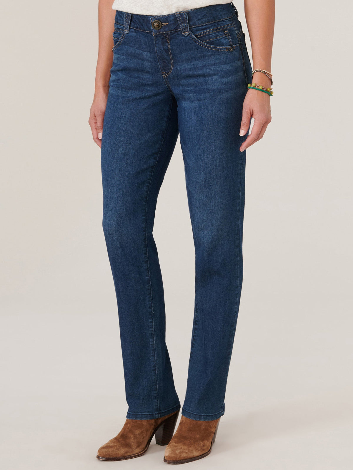 "Ab"solution® Booty Lift Straight Leg Indigo Jeans - Indigo Denim