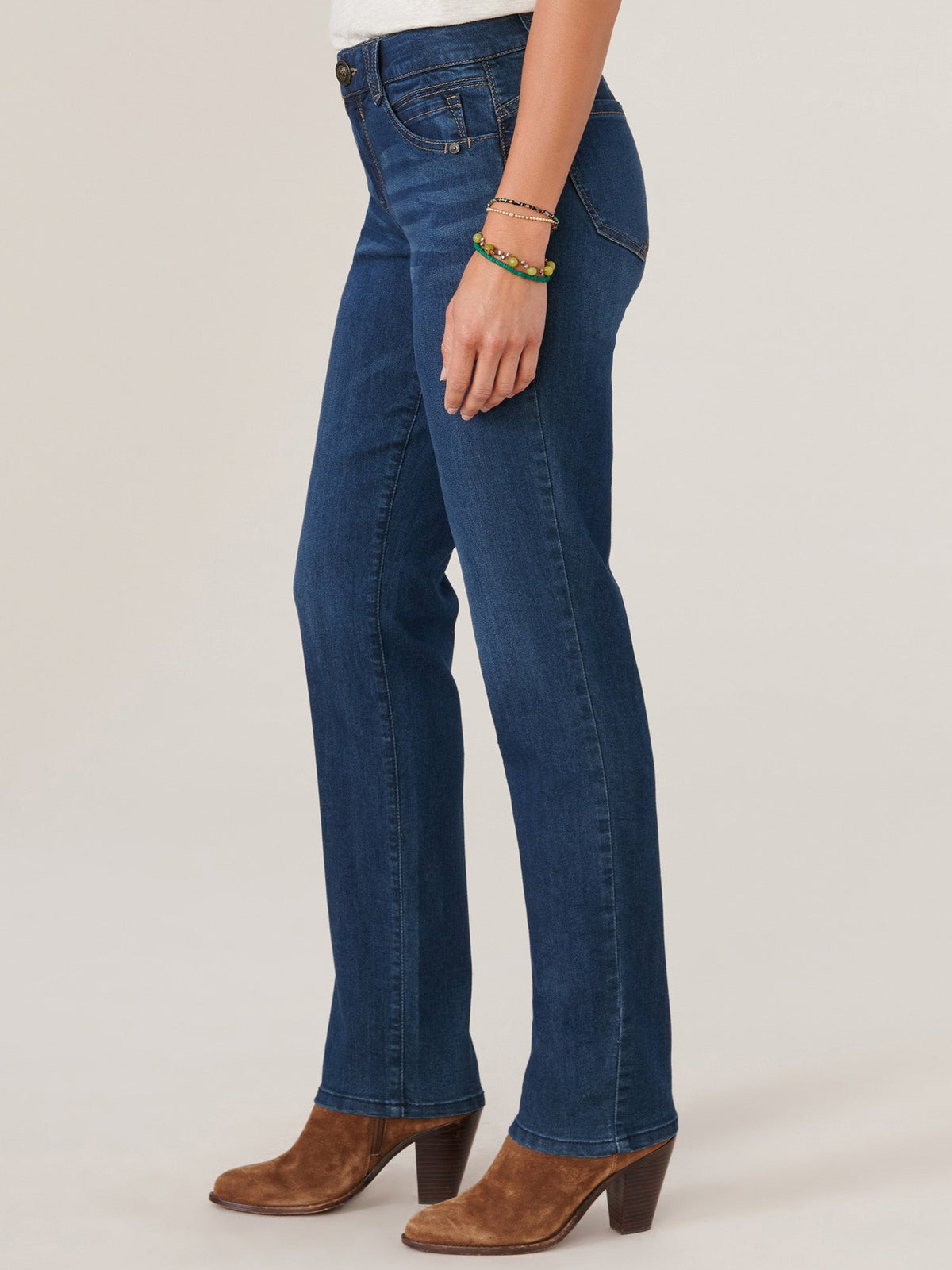 "Ab"solution® Booty Lift Straight Leg Indigo Jeans - Indigo Denim