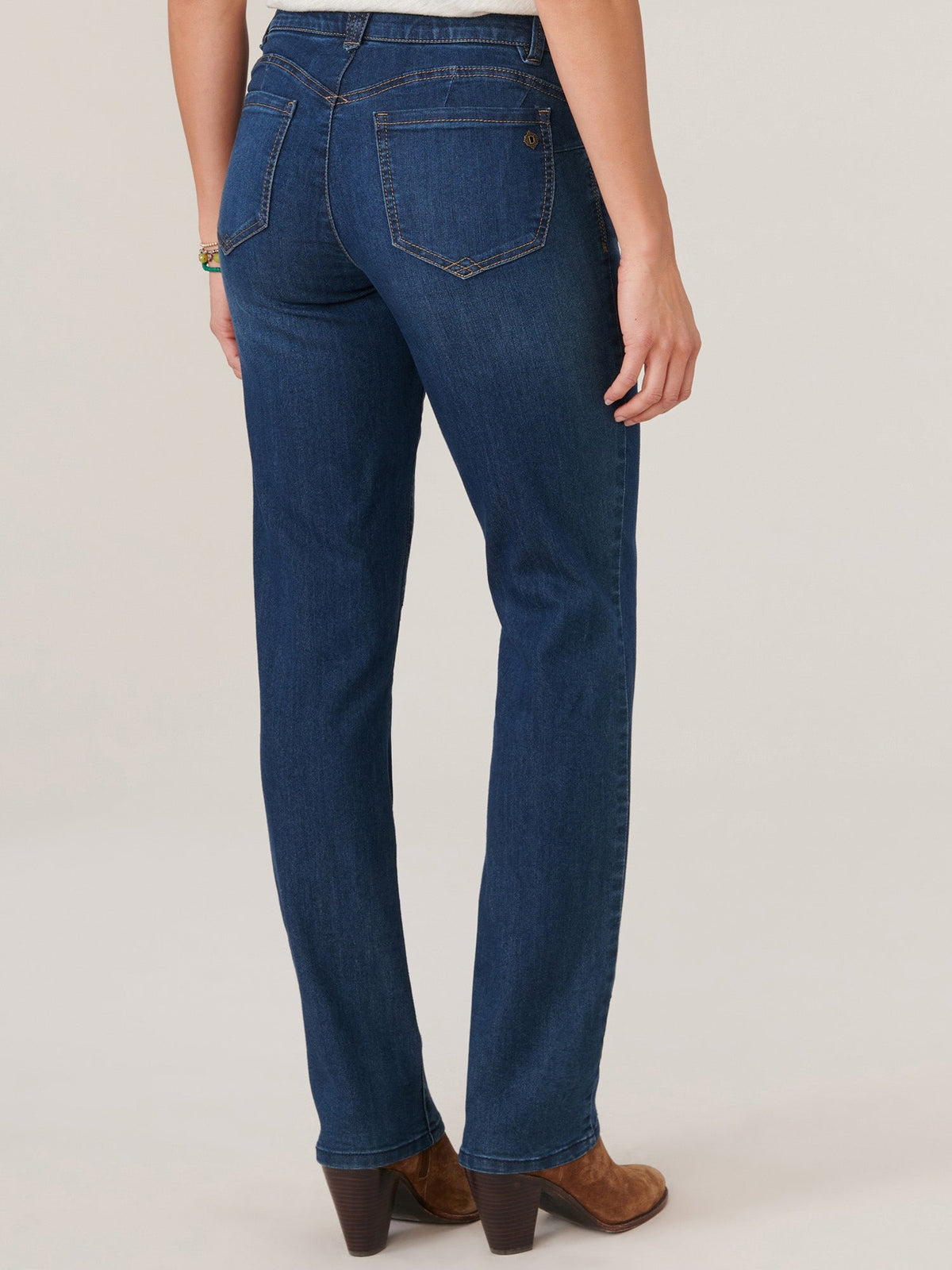"Ab"solution® Booty Lift Straight Leg Indigo Jeans - Indigo Denim