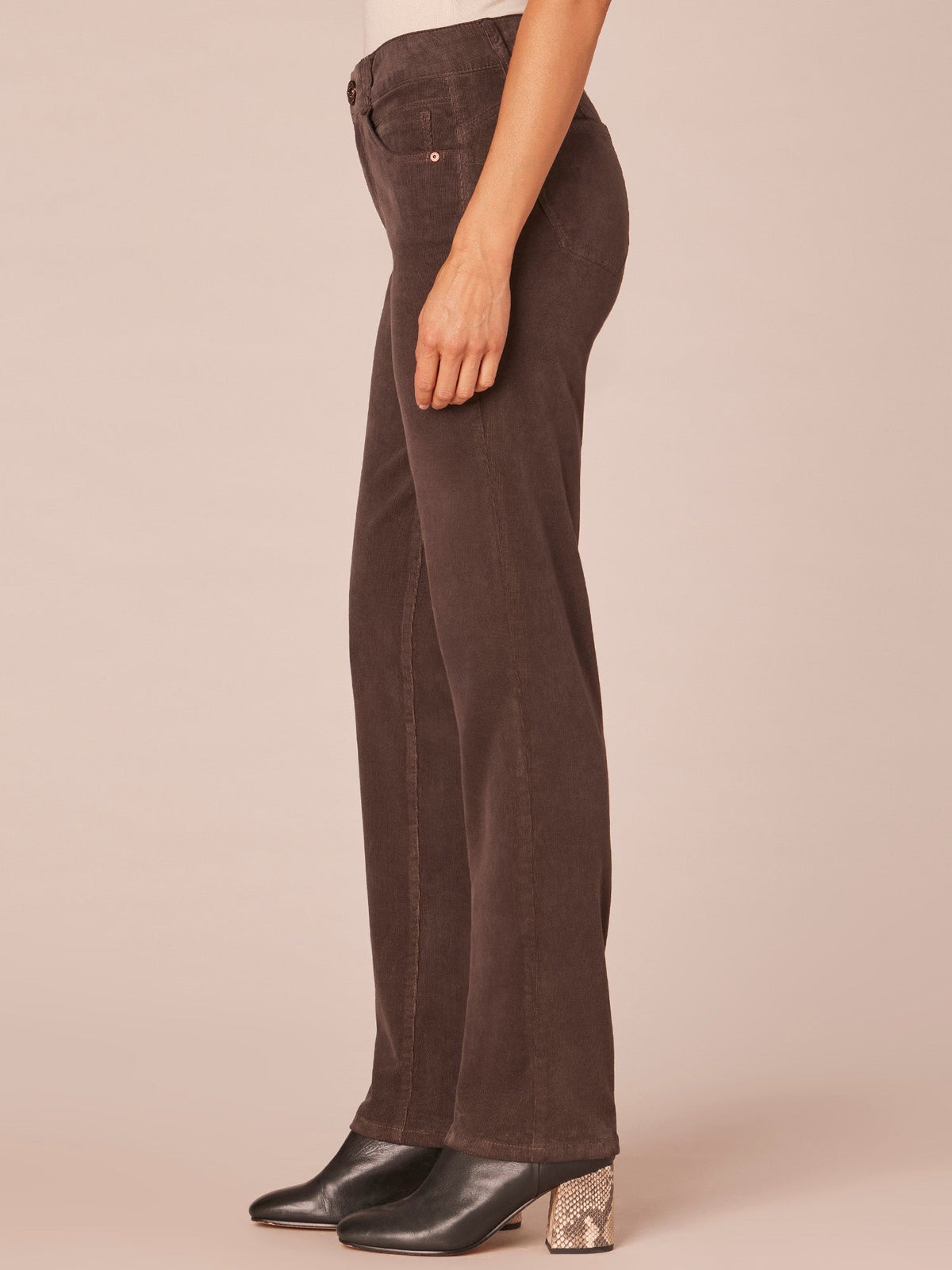 "Ab"solution® Mid-Rise Corduroy Straight Leg Tall Pants - Blue Pine|Espresso|Dark Roast|Fig Jam|Black