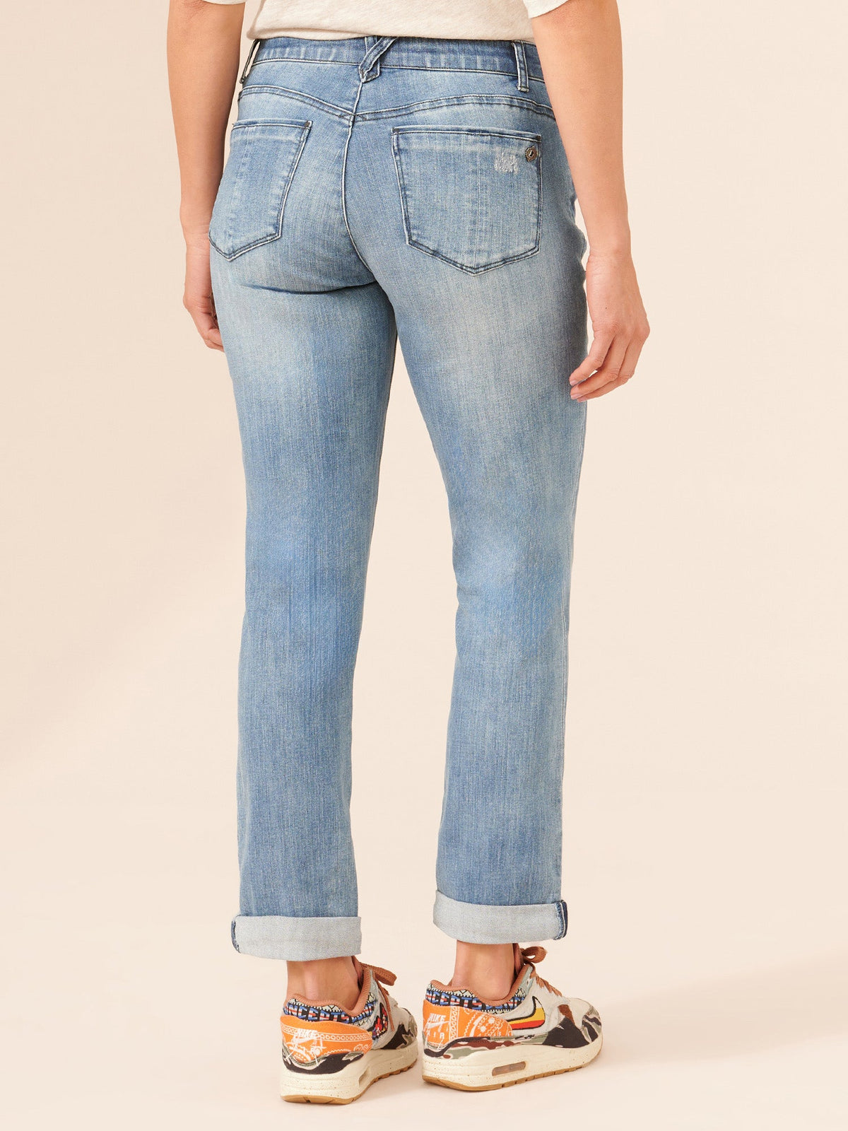 "Ab"solution® Blue Denim Girlfriend Jean - Blue Denim