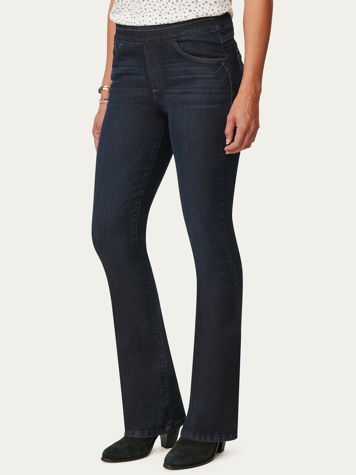 "Ab"solution High Rise Itty Bitty Boot Tall Jeans - Indigo Denim