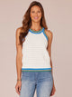 Off White Emerald Teal Multi