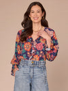 Navy Multi Floral Print