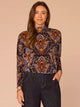 Navy Burnt Henna Multi