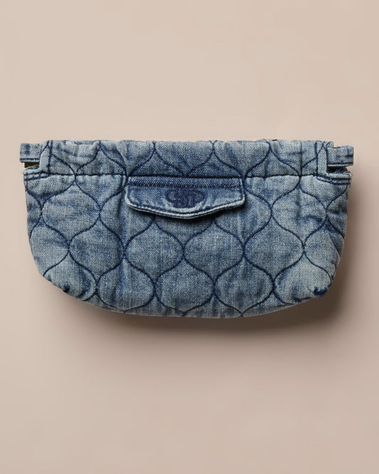 Double Eyeglass Clutch Case - Washed Mid Blue