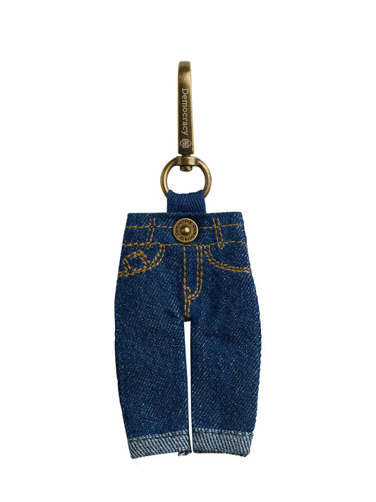 Indigo Denim Mini Jean Bag Charm - Indigo