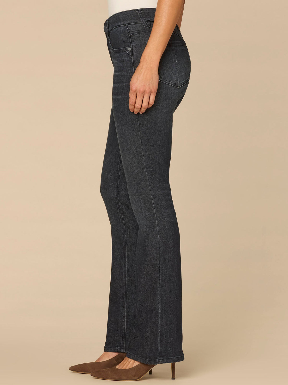 “Ab”solution® Mid-Rise Artisanal Itty Bitty Boot Plus Size Jeans - Dark Indigo Artisanal Denim
