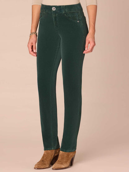"Ab"solution® Mid-Rise Corduroy Plus Size Straight Leg Pants - Black|Fig Jam|Blue Pine|Dark Roast|Candied Walnut|Espresso|Royal Rum|Raw Umber|Deep Pine|Blanched Almond