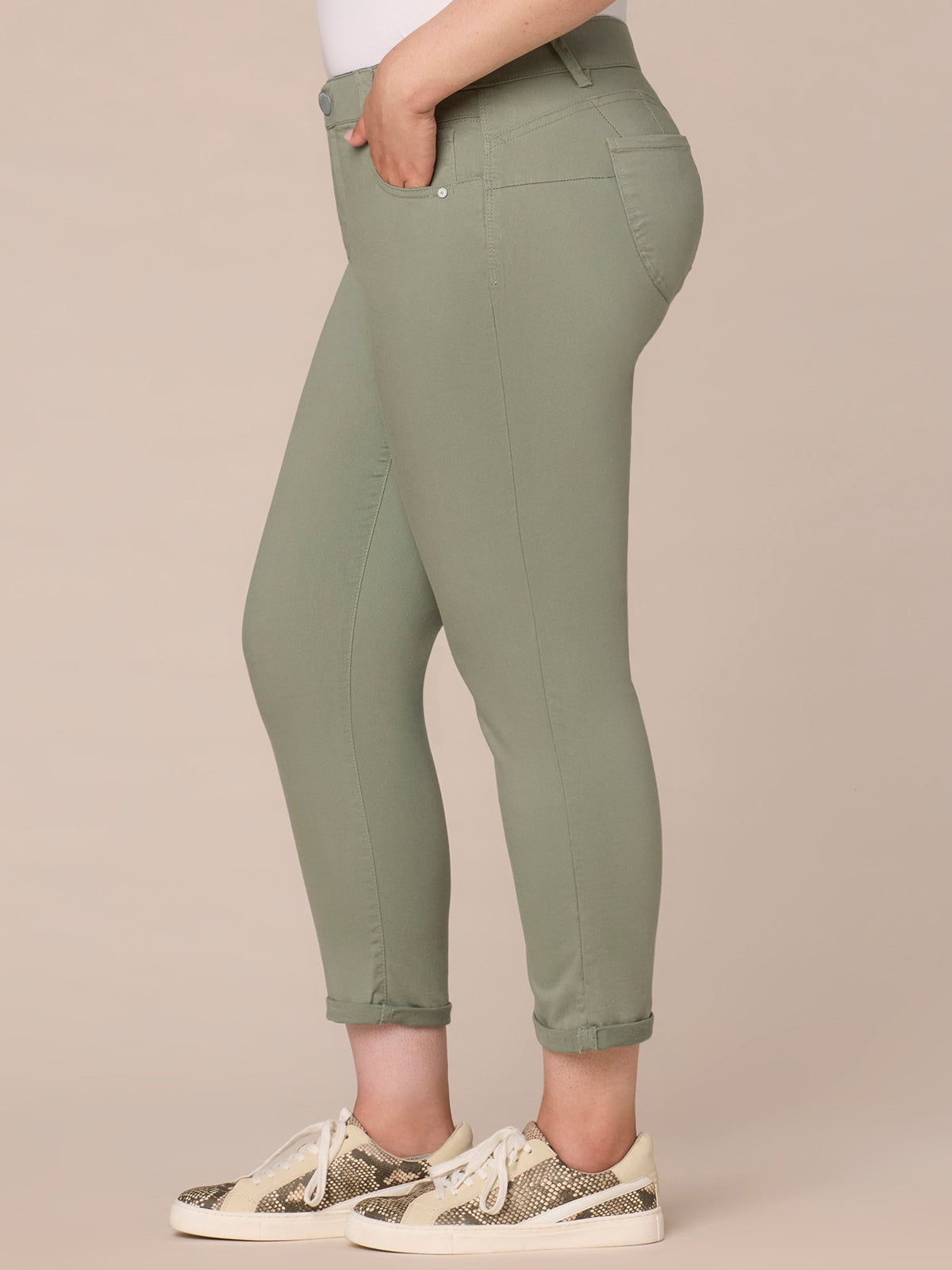 "Ab"solution® Colored Booty Lift Plus Ankle Skimmers - Dark Seagrass|Portobello|Mineral Rose|Dark Teal|Flax Taupe|Laurel Oak|Peanut Butter|Rose Taupe